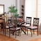 Baxton Studio Sadie Modern and Contemporary Grey Fabric and Dark Brown Finished Wood 7-Piece Dining Set 174-10536-10894-Zoro - alternate 8